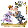 Cartoon: Der erste Kuss (small) by HSB-Cartoon tagged liebe,kuss,küssen,love,beziehung,verlieben,verliebt,verlobt,verloben,heiraten,beziehungsstatus,braut,ehe,eheversprechen,bräutigam