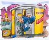 Cartoon: DHL Packstation (small) by HSB-Cartoon tagged dhl,packstation,paket,post