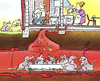 Cartoon: diner for rats (small) by HSB-Cartoon tagged rats,house,living,sewagesystem,drain,cartoon,caricature,airbrush