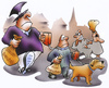 Cartoon: Hundesteuer (small) by HSB-Cartoon tagged hund,hundesteuer,hundehalter,herrchen,frauchen,hunde,kotbeutel,steuerbeutel,airbrush