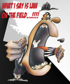 Cartoon: referee (small) by HSB-Cartoon tagged referree,sport,football,americanfootball,law,pitch,schiedsrichter