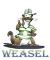 Cartoon: weasel (small) by HSB-Cartoon tagged weasel,animal,coach,sport,mascot,maskotchen,wiesel,trainer,airbrush,airbrushmotiv,airbrushillustration