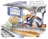 Cartoon: Zugausfall (small) by HSB-Cartoon tagged zugausfall,zugverspätung,hbf,hauptbahnhoh,bahnsteig,bahnhof,passagier,pendler,lok,lokführer,deutsch,bahn,db,regionalbahn,regionalzug,passagierzug,bahnverkehr,schienennetz,schienenersatzverkehr,streckennetz,cartoon,karikatur,hsb