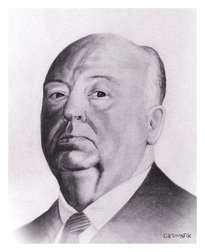 Cartoon: Alfred Hitchcock (medium) by Cartoonfix tagged alfred,hitchcock
