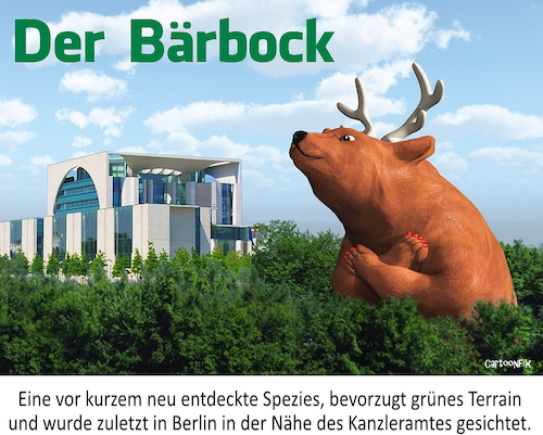 Cartoon: Der Bärbock (medium) by Cartoonfix tagged baerbock,kanzlerkandidatin,grüne