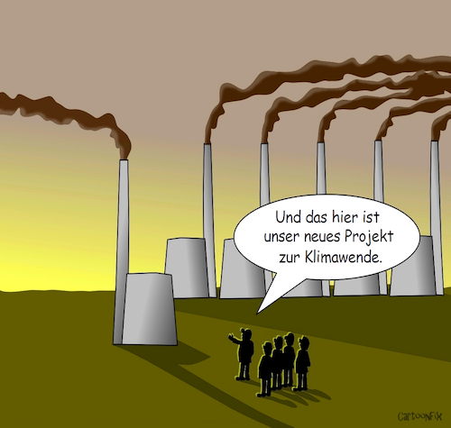 Cartoon: Klimawende (medium) by Cartoonfix tagged klimawende,neue,projekte