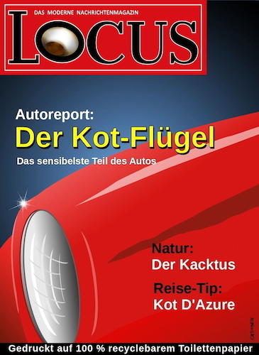 Cartoon: LOCUS Das Nachrichten Magazin (medium) by Cartoonfix tagged locus,das,nachrichten,magazin,focus