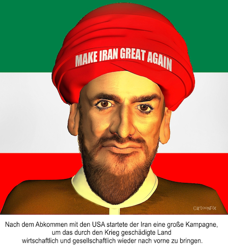 Cartoon: M I G A (medium) by Cartoonfix tagged iran,usa,abkommen,maga,miga