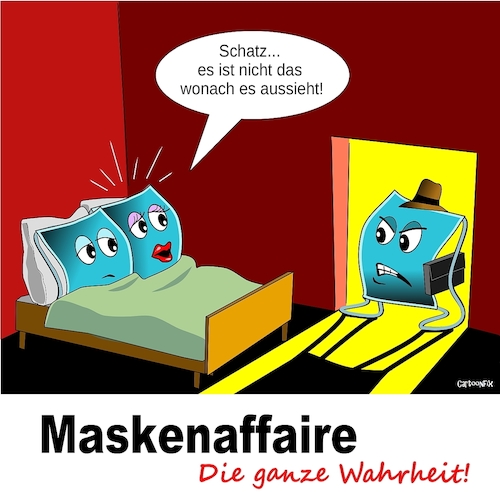 Cartoon: Maskenaffaire (medium) by Cartoonfix tagged maskenaffaire,2021,corona,cdu,löbel,csu,nüßlein