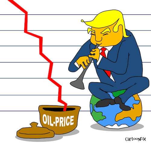 Cartoon: The Snake Charmer (medium) by Cartoonfix tagged ölpreis,iran,krieg,usa,israel,golfstaaten