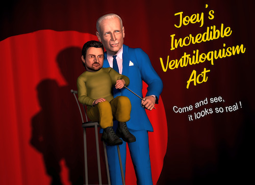 Cartoon: The Ventriloquist (medium) by Cartoonfix tagged joe,biden,ukraine,russia,war