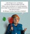 Cartoon: Die Geheimwaffe-Secret Weapon (small) by Cartoonfix tagged corona,virus,geheimwaffe,rki,merkel,und,co