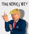 Cartoon: Frag niemals Wie? (small) by Cartoonfix tagged donald,trump,wahlen,usa,2020