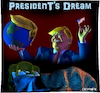 Cartoon: Presidents Dream (small) by Cartoonfix tagged trump,präsident,president