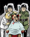 Cartoon: muy apurado! (small) by Wadalupe tagged hitler,barbero,navaja,corte,fascismo,accidente,sabotaje,magnicidio