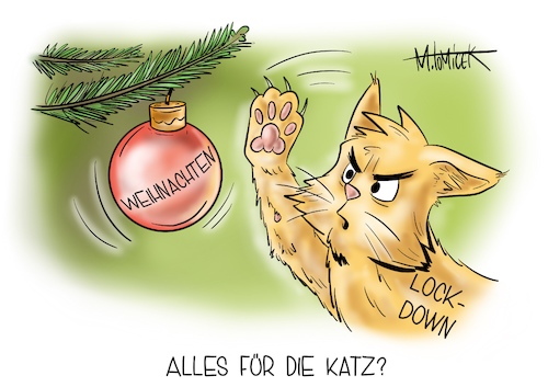 Cartoon: Alles für die Katz? (medium) by Mirco Tomicek tagged nrw,nordrhein,westfalen,ministerpräsident,präsident,armin,laschet,fordert,fordern,bundesweit,corona,lockdown,harter,shutdown,schließung,lock,down,weihnachten,weihnacht,weihnachtsfeiertage,feiertage,ferien,schulferien,homeschooling,katze,tiere,tannebaum,silvester,kontakt,kontaktbeschränkungen,beschränkungen,kontakte,maßnahmen,cartoon,karikatur,pressekarikatur,mirco,tomicek,nrw,nordrhein,westfalen,ministerpräsident,präsident,armin,laschet,fordert,fordern,bundesweit,corona,lockdown,harter,shutdown,schließung,lock,down,weihnachten,weihnacht,weihnachtsfeiertage,feiertage,ferien,schulferien,homeschooling,katze,tiere,tannebaum,silvester,kontakt,kontaktbeschränkungen,beschränkungen,kontakte,maßnahmen,cartoon,karikatur,pressekarikatur,mirco,tomicek