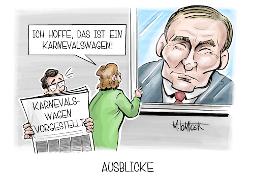Cartoon: Ausblicke (medium) by Mirco Tomicek tagged rosenmontag,rosenmontagszug,züge,zug,wagen,mottowagen,motivwagen,karneval,karnevalswagen,fasching,fastnacht,putin,russland,köln,düsseldorf,karikatur,pressekarikatur,cartoon,mirco,tomicek,rosenmontag,rosenmontagszug,züge,zug,wagen,mottowagen,motivwagen,karneval,karnevalswagen,fasching,fastnacht,putin,russland,köln,düsseldorf,karikatur,pressekarikatur,cartoon,mirco,tomicek