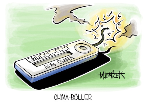 Cartoon: China-Böller (medium) by Mirco Tomicek tagged corona,china,anstieg,erkrankung,infektion,amtsärzte,ärzte,test,coronatest,testpflicht,einreise,einreisende,reise,reisen,urlaub,urlauber,ausbreitung,eu,cartoon,karikatur,pressekarikatur,mirco,tomicek,corona,china,anstieg,erkrankung,infektion,amtsärzte,ärzte,test,coronatest,testpflicht,einreise,einreisende,reise,reisen,urlaub,urlauber,ausbreitung,eu,cartoon,karikatur,pressekarikatur,mirco,tomicek