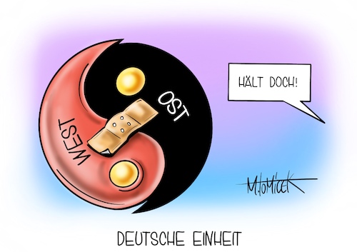 Cartoon: Deutsche Einheit (medium) by Mirco Tomicek tagged jahresbericht,stand,der,deutschen,einheit,2021,deutschland,ostbeauftragter,marco,wanderwitz,ost,west,unterschiede,politik,politische,einstellung,wahl,wahlen,ostdeutschland,westdeutschland,ying,yang,cartoon,karikatur,pressekarikatur,mirco,tomicek,jahresbericht,stand,der,deutschen,einheit,2021,deutschland,ostbeauftragter,marco,wanderwitz,ost,west,unterschiede,politik,politische,einstellung,wahl,wahlen,ostdeutschland,westdeutschland,ying,yang,cartoon,karikatur,pressekarikatur,mirco,tomicek