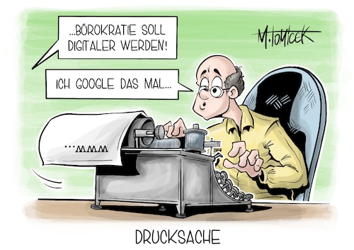 Cartoon: Drucksache (medium) by Mirco Tomicek tagged bürokratie,bürokratieabbau,abbau,digital,digitalisierung,steuern,vereinfacht,maßnahmen,marco,buschmann,fdp,meseberg,kabinettsklausur,plan,punkteplan,cartoon,karikatur,pressekarikatur,mirco,tomicek,bürokratie,bürokratieabbau,abbau,digital,digitalisierung,steuern,vereinfacht,maßnahmen,marco,buschmann,fdp,meseberg,kabinettsklausur,plan,punkteplan,cartoon,karikatur,pressekarikatur,mirco,tomicek