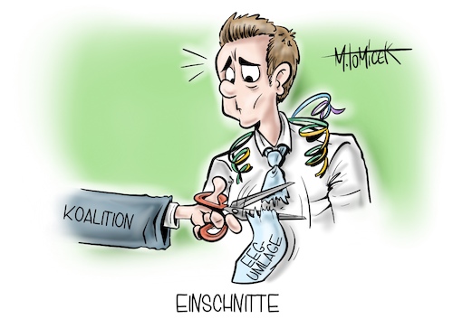 Cartoon: Einschnitte (medium) by Mirco Tomicek tagged eeg,umlage,ampel,koalition,ampelkoalition,ampelparteien,grüne,fdp,spd,energie,energiepreise,preise,energien,ökostrom,strom,öko,solar,erneuerbar,stromnetz,karneval,fasching,weiberkarneval,weiberfastnacht,fastnacht,cartoon,karikatur,pressekarikatur,mirco,tomicek,eeg,umlage,ampel,koalition,ampelkoalition,ampelparteien,grüne,fdp,spd,energie,energiepreise,preise,energien,ökostrom,strom,öko,solar,erneuerbar,stromnetz,karneval,fasching,weiberkarneval,weiberfastnacht,fastnacht,cartoon,karikatur,pressekarikatur,mirco,tomicek