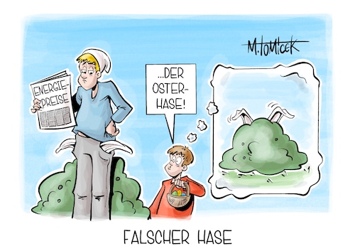 Cartoon: Falscher Hase (medium) by Mirco Tomicek tagged ostern,osterhase,ostereier,suche,energien,öl,ölpreise,tanken,tankstelle,tankstellen,eiersuche,osterferien,karikatur,cartoon,pressekarikatur,mirco,tomicek,ostern,osterhase,ostereier,suche,energien,öl,ölpreise,tanken,tankstelle,tankstellen,eiersuche,osterferien,karikatur,cartoon,pressekarikatur,mirco,tomicek