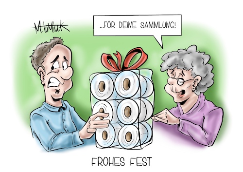 Cartoon: Frohes Fest (medium) by Mirco Tomicek tagged weihnachten,2020,hamster,hamstern,hamstereinkäufe,einkäufe,einkaufen,vorrat,vorräte,geschenk,geschenke,weihnachtsmann,weihnachtsgeschenk,weihnachtsgeschenke,bescherung,heiligabend,abend,frohes,fest,lockdown,shutdown,corona,covid19,virus,viren,pandemie,klopapier,papier,toiletten,toilettenpapier,cartoon,karikatur,pressekarikatur,mirco,tomicek,weihnachten,2020,hamster,hamstern,hamstereinkäufe,einkäufe,einkaufen,vorrat,vorräte,geschenk,geschenke,weihnachtsmann,weihnachtsgeschenk,weihnachtsgeschenke,bescherung,heiligabend,abend,frohes,fest,lockdown,shutdown,corona,covid19,virus,viren,pandemie,klopapier,papier,toiletten,toilettenpapier,cartoon,karikatur,pressekarikatur,mirco,tomicek