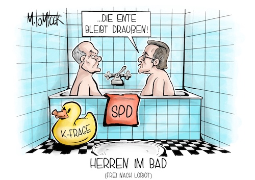 Herren im Bad