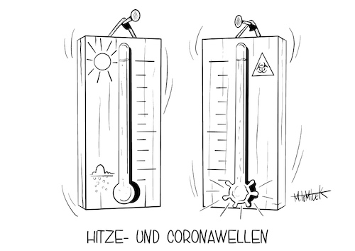 Hitze- und Coronawelle