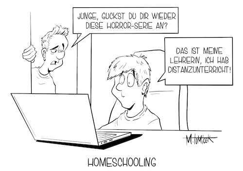 Cartoon: Homeschooling (medium) by Mirco Tomicek tagged lockdown,shutdown,lock,down,corona,covid19,pandemie,virus,maßnahmen,maßnahme,kontaktbeschränkung,beschränkungen,kontakte,distanz,distanzunterricht,präsenzunterricht,präsenz,unterricht,schule,schulen,lehrer,lehramt,schüler,schülerinnen,pc,digital,online,web,lernen,schulstoff,schulisch,computer,tablet,home,homeschooling,schooling,cartoon,karikatur,pressekarikatur,mirco,tomicek,lockdown,shutdown,lock,down,corona,covid19,pandemie,virus,maßnahmen,maßnahme,kontaktbeschränkung,beschränkungen,kontakte,distanz,distanzunterricht,präsenzunterricht,präsenz,unterricht,schule,schulen,lehrer,lehramt,schüler,schülerinnen,pc,digital,online,web,lernen,schulstoff,schulisch,computer,tablet,home,homeschooling,schooling,cartoon,karikatur,pressekarikatur,mirco,tomicek