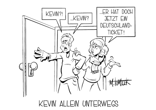 Kevin allein unterwegs