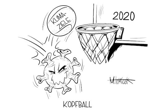 Cartoon: Kopfball (medium) by Mirco Tomicek tagged klimabilanz,klimaziele,klima,ziel,ziele,2020,emission,klimaschutz,klimaschutzziele,umweltbundesamt,klimaschutzgesetz,co2,austoß,treibhausgase,treibhaus,svenja,schulze,spd,erwärmung,erde,erderwärmung,umweltbilanz,einhalten,einhaltung,natur,naturschutz,umwelt,umweltschutz,corona,covid19,lockdown,shutdown,lockdowns,pandemie,cartoon,karikatur,pressekarikatur,mirco,tomicek,klimabilanz,klimaziele,klima,ziel,ziele,2020,emission,klimaschutz,klimaschutzziele,umweltbundesamt,klimaschutzgesetz,co2,austoß,treibhausgase,treibhaus,svenja,schulze,spd,erwärmung,erde,erderwärmung,umweltbilanz,einhalten,einhaltung,natur,naturschutz,umwelt,umweltschutz,corona,covid19,lockdown,shutdown,lockdowns,pandemie,cartoon,karikatur,pressekarikatur,mirco,tomicek