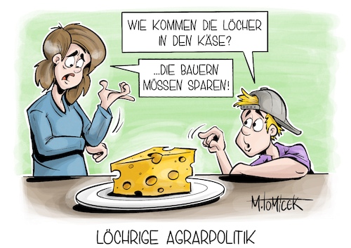 Cartoon: Löchrige Agrarpolitik (medium) by Mirco Tomicek tagged bauer,bauern,bauernproteste,protest,proteste,landwirte,landwirt,landwirtschaft,agrar,agrarpolitik,europa,eu,umwelt,umweltauflage,diesel,preise,auflage,auflagen,bauernhof,cartoon,karikatur,pressekarikatur,mirco,tomicek,bauer,bauern,bauernproteste,protest,proteste,landwirte,landwirt,landwirtschaft,agrar,agrarpolitik,europa,eu,umwelt,umweltauflage,diesel,preise,auflage,auflagen,bauernhof,cartoon,karikatur,pressekarikatur,mirco,tomicek