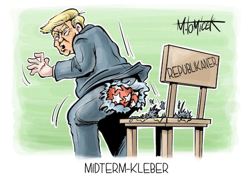 Cartoon: Midterm-Kleber (medium) by Mirco Tomicek tagged donald,trump,amerika,usa,us,wahl,wahlen,midterms,midterm,gewählt,republikaner,joe,biden,demokraten,präsident,president,klebstoff,kleber,festgeklebt,cartoon,karikatur,pressekarikatur,mirco,tomicek,donald,trump,amerika,usa,us,wahl,wahlen,midterms,midterm,gewählt,republikaner,joe,biden,demokraten,präsident,president,klebstoff,kleber,festgeklebt,cartoon,karikatur,pressekarikatur,mirco,tomicek