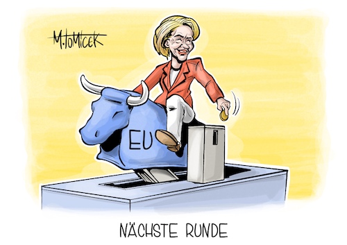 Cartoon: Nächste Runde (medium) by Mirco Tomicek tagged eu,gipfel,europa,kommissionspräsidentin,regierungschefs,treffen,ursula,von,der,leyen,wahl,gewählt,cartoon,karikaturen,pressekarikaturen,mirco,tomicek,eu,gipfel,europa,kommissionspräsidentin,regierungschefs,treffen,ursula,von,der,leyen,wahl,gewählt,cartoon,karikaturen,pressekarikaturen,mirco,tomicek