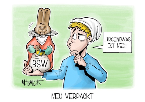 Cartoon: Neu verpackt (medium) by Mirco Tomicek tagged bündnis,sahra,wagenknecht,bsw,partei,name,namen,parteispitze,spitze,chef,chefin,doppelspitze,vorstand,neu,neuer,weihnachten,weihnachtsmann,schokolade,karikatur,pressekarikatur,cartoon,mirco,tomicek,bündnis,sahra,wagenknecht,bsw,partei,name,namen,parteispitze,spitze,chef,chefin,doppelspitze,vorstand,neu,neuer,weihnachten,weihnachtsmann,schokolade,karikatur,pressekarikatur,cartoon,mirco,tomicek