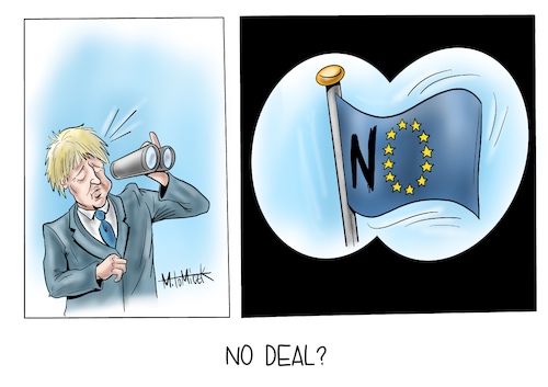 Cartoon: No deal! (medium) by Mirco Tomicek tagged england,boris,johnson,no,deal,brexit,great,britain,großbritannien,uk,united,kingdom,eu,europe,europa,karikatur,tomicek,cartoon,boris,johnson,no,deal,brexit,great,britain,großbritannien,uk,united,kingdom,eu,europe,europa,karikatur,tomicek,cartoon