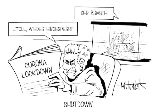 Cartoon: Shutdown (medium) by Mirco Tomicek tagged lockdown,shutdown,down,lock,homeoffice,eingesperrt,angela,merkel,corona,gipfel,covid19,ministerpräsidenten,kanzlerin,viren,virus,teilshutdown,pandemie,maßnahmen,tiere,bekämpfung,presse,karikatur,pressekarikatur,cartoon,mirco,tomicek,lockdown,shutdown,down,lock,homeoffice,eingesperrt,angela,merkel,corona,gipfel,covid19,ministerpräsidenten,kanzlerin,viren,virus,teilshutdown,pandemie,maßnahmen,tiere,bekämpfung,presse,karikatur,pressekarikatur,cartoon,mirco,tomicek