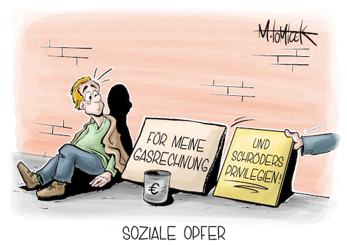 Cartoon: Soziale Opfer (medium) by Mirco Tomicek tagged gerhard,schröder,verklagt,bundestag,klage,sonderrechte,privileg,privilegien,büro,ex,kanzler,altkanzler,gas,gasrechnung,gaspreise,inflation,cartoon,karikatur,pressekarikatur,mirco,tomicek,gerhard,schröder,verklagt,bundestag,klage,sonderrechte,privileg,privilegien,büro,ex,kanzler,altkanzler,gas,gasrechnung,gaspreise,inflation,cartoon,karikatur,pressekarikatur,mirco,tomicek