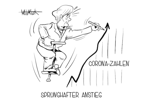 Cartoon: Sprunghafter Anstieg (medium) by Mirco Tomicek tagged angela,merkel,kanzlerin,bürgermeistern,bürgermeister,oberbürgermeister,treffen,virtuell,video,videokonferenz,videochat,corona,werte,covid19,sprunghafter,anstieg,fallzahlen,zahlen,infiziert,infektionen,erkrankung,erkrankungen,virus,viren,presse,pressekarikatur,karikatur,cartoon,mirco,tomicek,angela,merkel,kanzlerin,bürgermeistern,bürgermeister,oberbürgermeister,treffen,virtuell,video,videokonferenz,videochat,corona,werte,covid19,sprunghafter,anstieg,fallzahlen,zahlen,infiziert,infektionen,erkrankung,erkrankungen,virus,viren,presse,pressekarikatur,karikatur,cartoon,mirco,tomicek