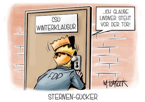 Cartoon: Sternen-Gucker (medium) by Mirco Tomicek tagged fdp,christian,lindner,dreikönigstreffen,königstreffen,csu,winterklausur,klausur,politik,drei,könige,sternsinger,karikatur,cartoon,pressekarikatur,mirco,tomicek,fdp,christian,lindner,dreikönigstreffen,königstreffen,csu,winterklausur,klausur,politik,drei,könige,sternsinger,karikatur,cartoon,pressekarikatur,mirco,tomicek