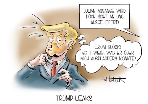Cartoon: Trump-Leaks (medium) by Mirco Tomicek tagged donald,trump,telefon,telefonat,georgia,nachträglich,wahl,wahlen,wählerstimmen,stimmen,auszählung,wahlniederlage,niederlage,bundesstaat,usa,us,präsident,präsidentschaftswahl,joe,biden,wikileaks,leaks,julian,assange,ausliefern,amerika,london,gericht,geheime,dokumente,cartoon,karikatur,pressekarikatur,mirco,tomicek,donald,trump,telefon,telefonat,georgia,nachträglich,wahl,wahlen,wählerstimmen,stimmen,auszählung,wahlniederlage,niederlage,bundesstaat,usa,us,präsident,präsidentschaftswahl,joe,biden,wikileaks,leaks,julian,assange,ausliefern,amerika,london,gericht,geheime,dokumente,cartoon,karikatur,pressekarikatur,mirco,tomicek