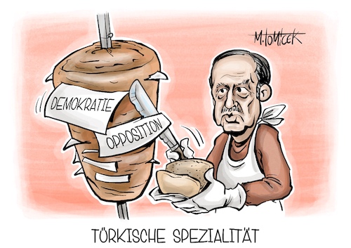 Cartoon: Türkische Spezialität (medium) by Mirco Tomicek tagged ekrem,imamoglu,rivale,erdogan,istanbul,festnahme,festgenommen,bürgermeister,demo,demonstration,türkei,türkisch,opposition,demokratie,kebab,karikatur,pressekarikatur,cartoon,mirco,tomicek,ekrem,imamoglu,rivale,erdogan,istanbul,festnahme,festgenommen,bürgermeister,demo,demonstration,türkei,türkisch,opposition,demokratie,kebab,karikatur,pressekarikatur,cartoon,mirco,tomicek