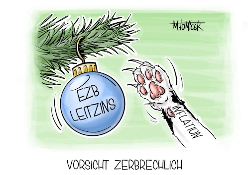 Cartoon: Vorsicht zerbrechlich (medium) by Mirco Tomicek tagged inflation,ezb,leitzins,leitzinsen,zinsen,zins,geld,finanzen,bank,banken,weihnachten,weihnachtsbaum,weihnachtskugeln,katze,karikatur,pressekarikatur,cartoon,mirco,tomicek,inflation,ezb,leitzins,leitzinsen,zinsen,zins,geld,finanzen,bank,banken,weihnachten,weihnachtsbaum,weihnachtskugeln,katze,karikatur,pressekarikatur,cartoon,mirco,tomicek