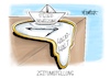 Cartoon: Zeitumstellung (small) by Mirco Tomicek tagged zeit,zeitumstellung,winterzeit,uhr,steuer,steuern,steuerschätzung,finanzen,geld,bund,länder,kommunen,haushalt,dali,uhren,cartoon,karikatur,pressekarikatur,mirco,tomicek