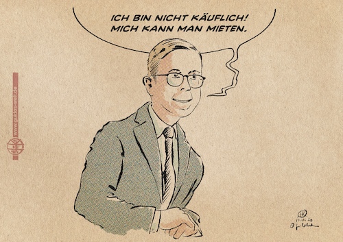 Cartoon: Amthors Fehler (medium) by Guido Kuehn tagged amthor,cdu,korruption,amthorgate,amthor,cdu,korruption,amthorgate