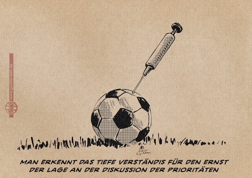 Cartoon: Ballpumpendiskussion (medium) by Guido Kuehn tagged corona,covid,fußball,rummenige,dfb,fc,bayern,corona,covid