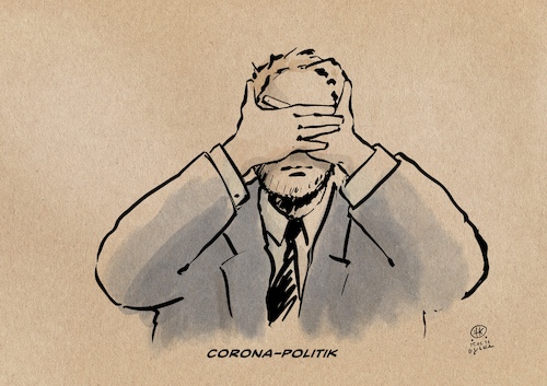 Cartoon: Corona-Politik (medium) by Guido Kuehn tagged corona,corona