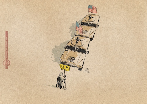 Cartoon: June 4th (medium) by Guido Kuehn tagged tiananmen,square,washington,new,york,usa,trump,tiananmen,square,washington,new,york,usa,trump