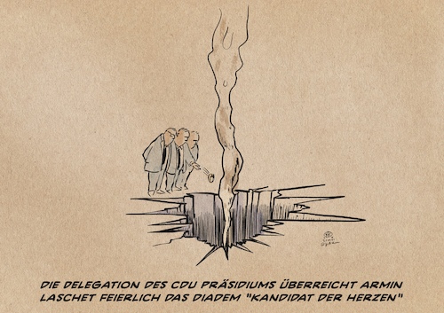 Cartoon: Kanzlerkandidat Laschet (medium) by Guido Kuehn tagged laschet,cdu,union,kanzlerkandidat,laschet,cdu,union,kanzlerkandidat